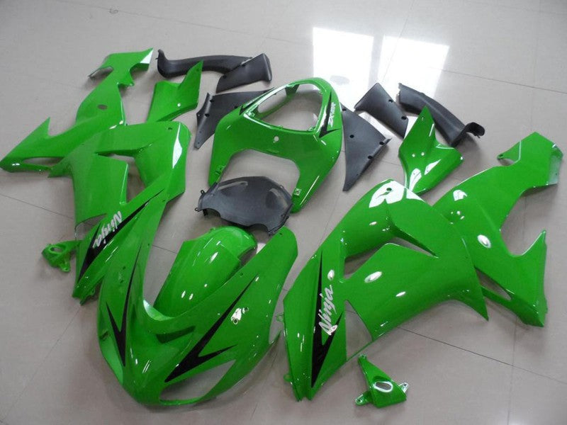 Purchase 2006-2007 Green Black Stripe Kawasaki ZX10R Motorcycle Fairings UK