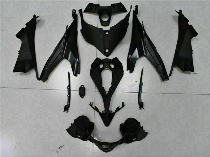 Purchase 2009-2011 Matte Black Red Stripe Kawasaki EX650 Motorcycle Fairings UK