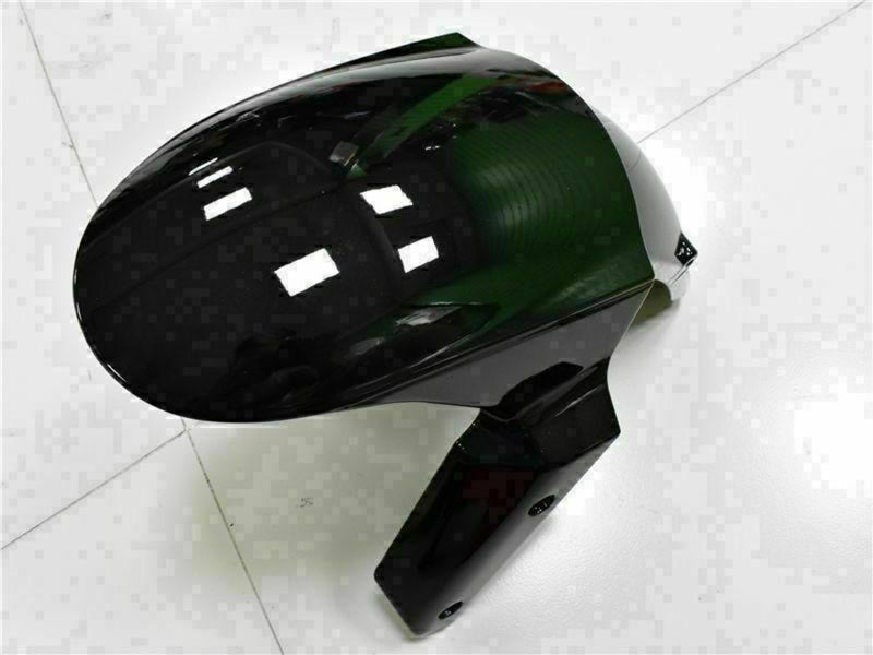 Purchase 2009-2012 Glossy Black White Ninja Kawasaki ZX6R Motorcycle Fairings UK