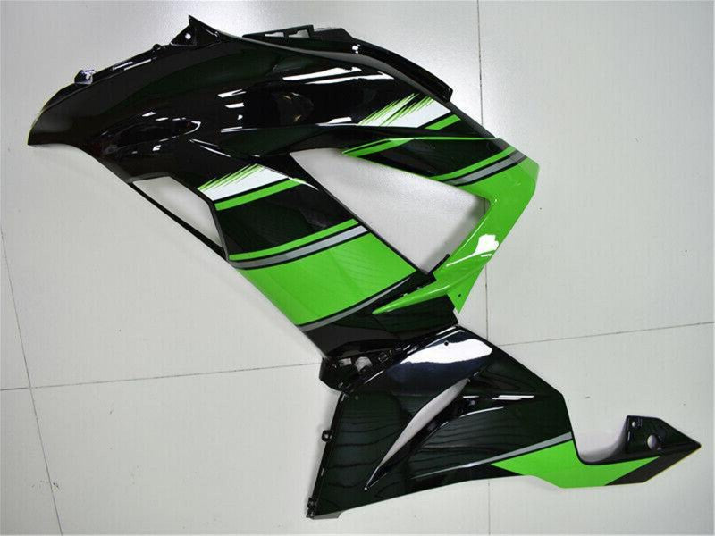 Purchase 2013-2018 Green Glossy Black Kawasaki ZX6R Bike Fairings UK