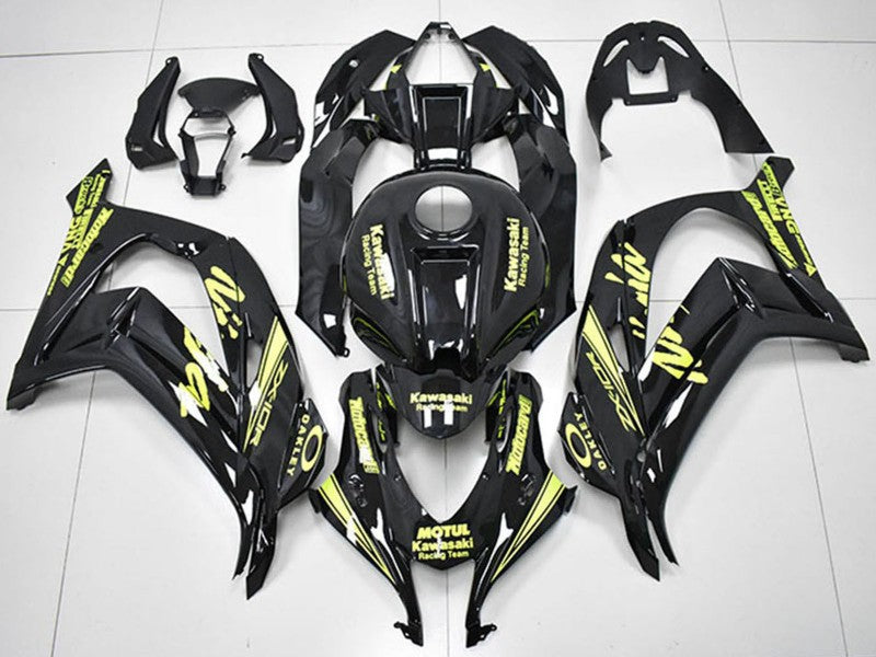 Purchase 2016-2020 Glossy Black Yellow Motul Racing Team Motocard Kawasaki ZX10R Motorcycle Fairings UK