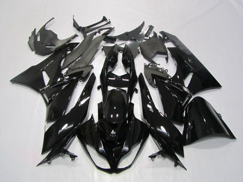 Purchase 2009-2012 Glossy Black Kawasaki ZX6R Motorcycle Fairing UK