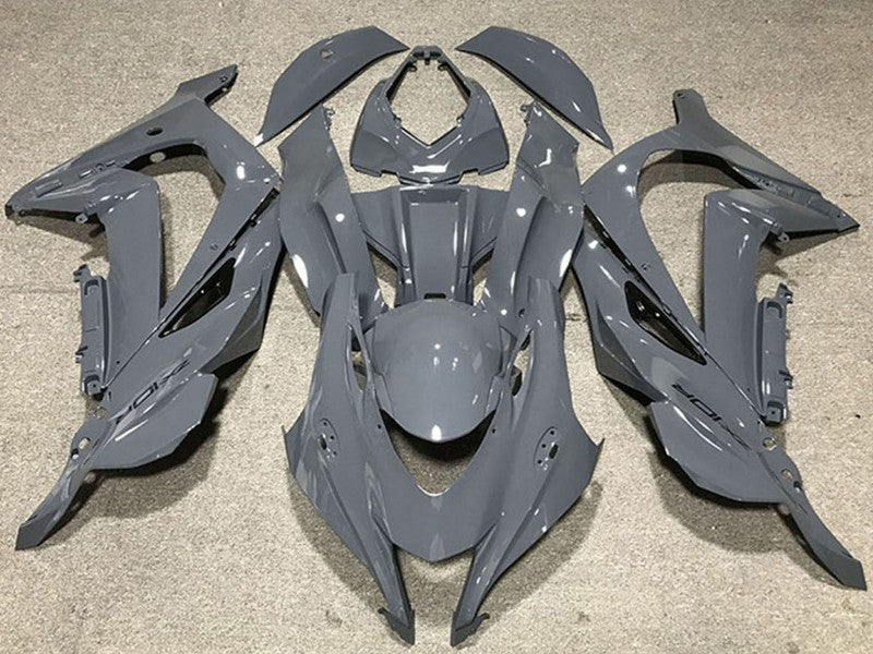 Purchase 2016-2020 Nardo Grey Black Logo Kawasaki ZX10R Motorcycle Fairings UK