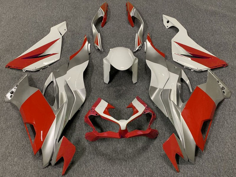 Purchase 2019-2022 White Silver Red Kawasaki ZX6R Motorcycle Fairings UK