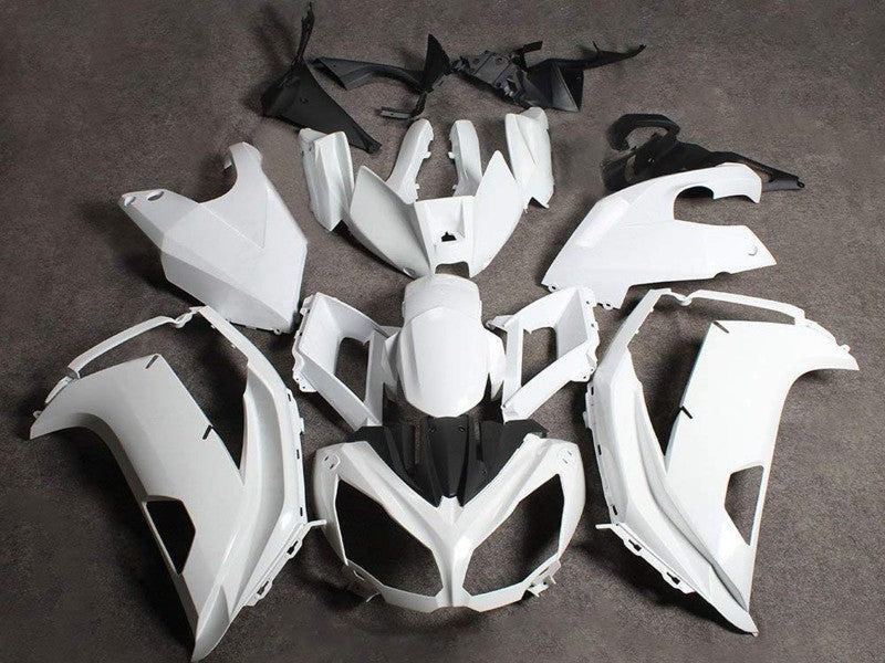 Purchase 2009-2011 White Kawasaki Ninja 650R Motorcycle Fairings UK