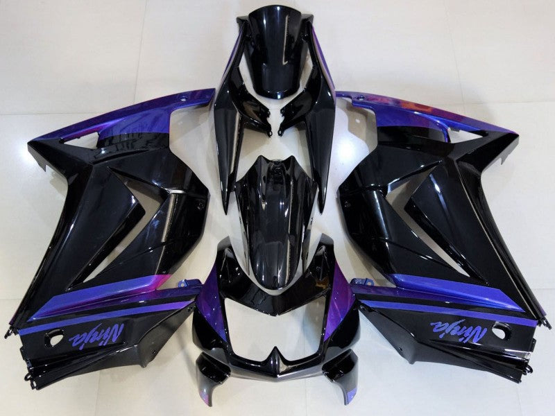 Purchase 2008-2012 Blue Glossy Black Kawasaki Ninja 250 Motorcycle Fairings UK