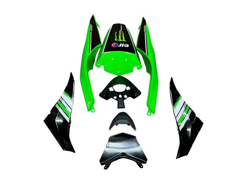 Purchase 2008-2010 Green White Red Black Monster Elf 66 Kawasaki ZX10R Motorcycle Fairings UK
