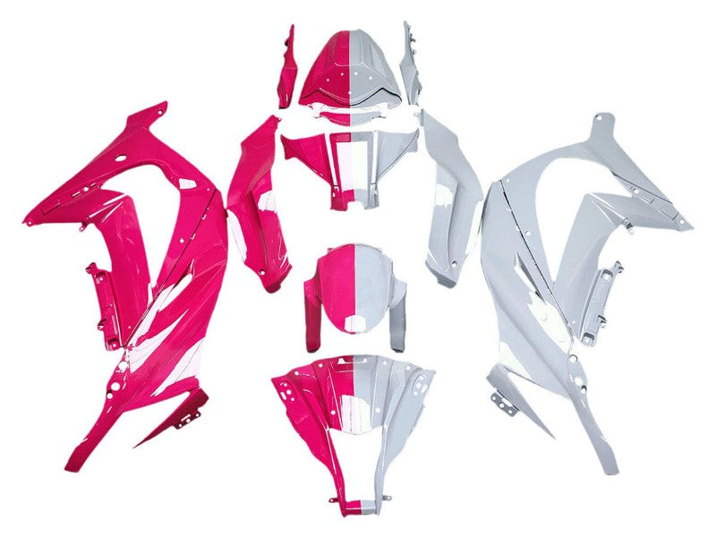 Purchase 2011-2015 Pink White Split Kawasaki ZX10R Motorcycle Fairings UK
