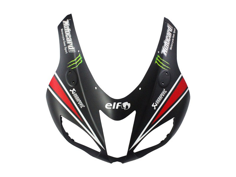 Purchase 2007-2008 Black White Red with White Snow Decal Ninja Elf Kawasaki ZX6R Motorcycle Fairings UK