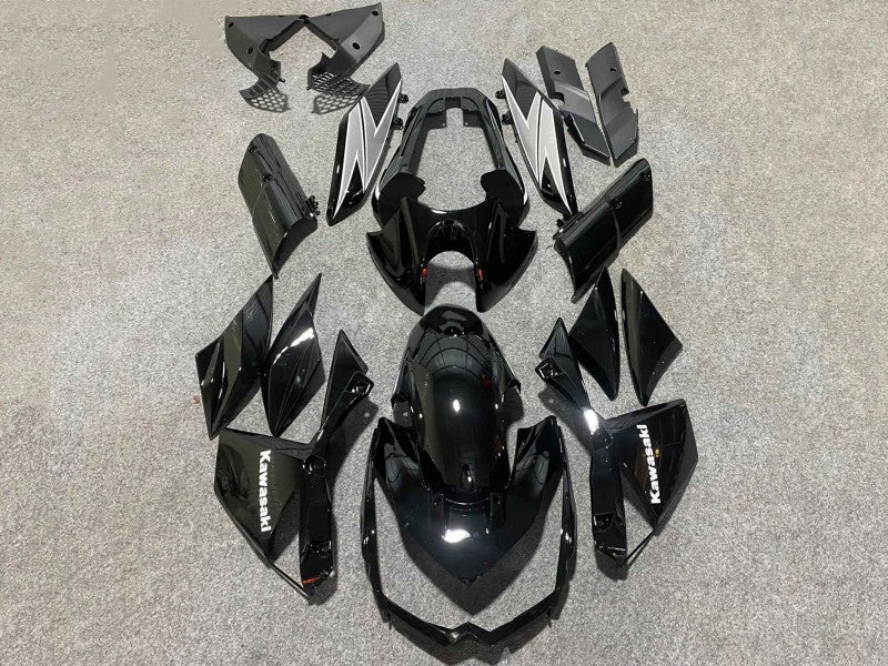 Purchase 2010-2013 Glossy Black White Kawasaki Z1000 Motorcycle Fairings UK