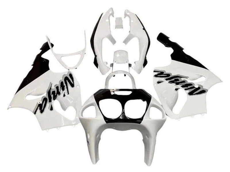 Purchase 1996-2003 White Black Kawasaki ZX7R Motorcycle Fairings UK
