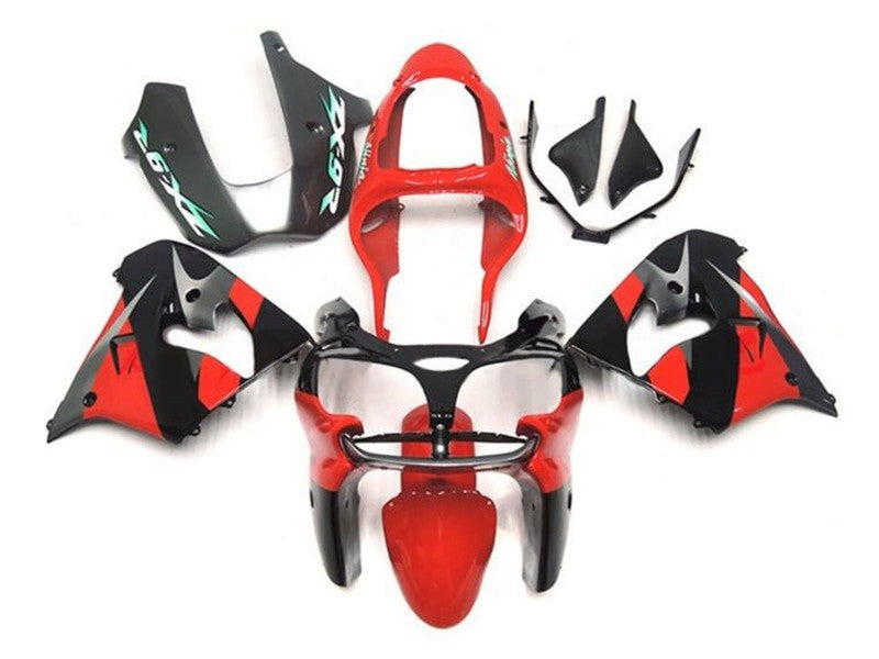 Purchase 2002-2003 Red Black Silver Kawasaki ZX9R Motorcycle Fairings UK