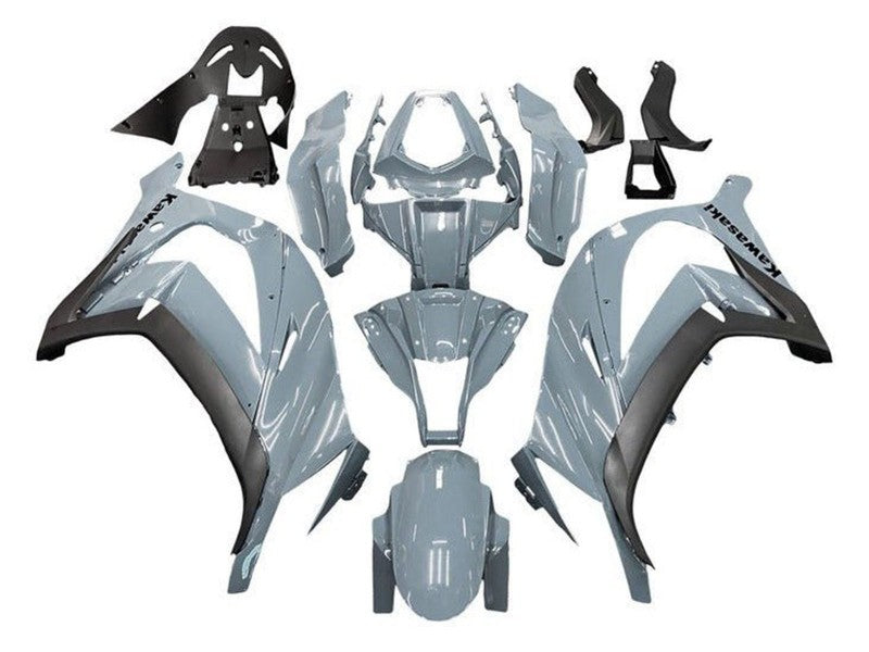 Purchase 2011-2015 Nardo Grey Matte Black Kawasaki ZX10R Motorcycle Fairings UK