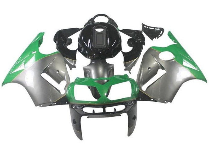 Purchase 2000-2001 Silver Green Black Kawasaki ZX12R Motorcycle Fairings UK