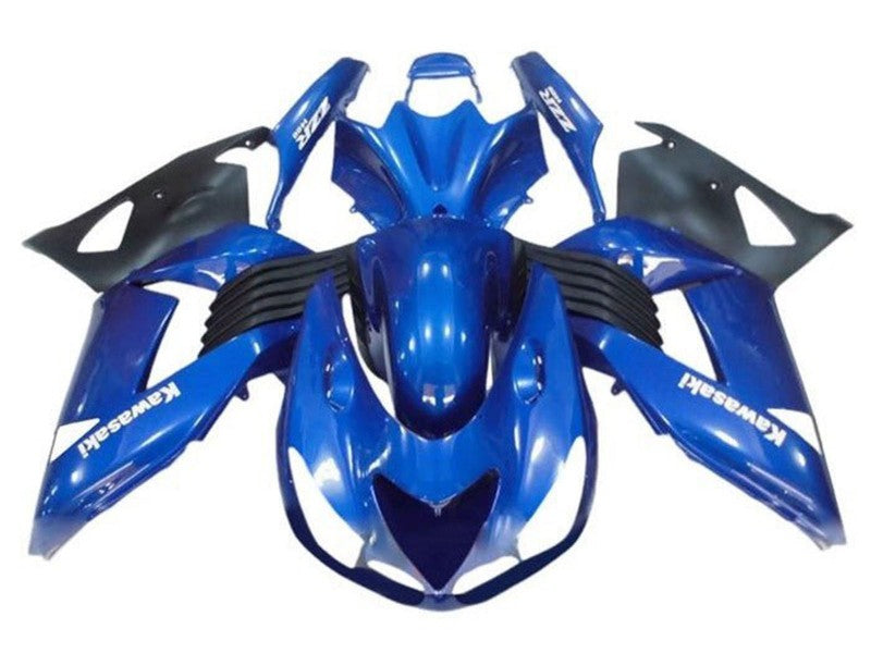 Purchase 2006-2011 Blue Black White Decal Kawasaki ZX14R ZZR1400 Motorcycle Fairings UK