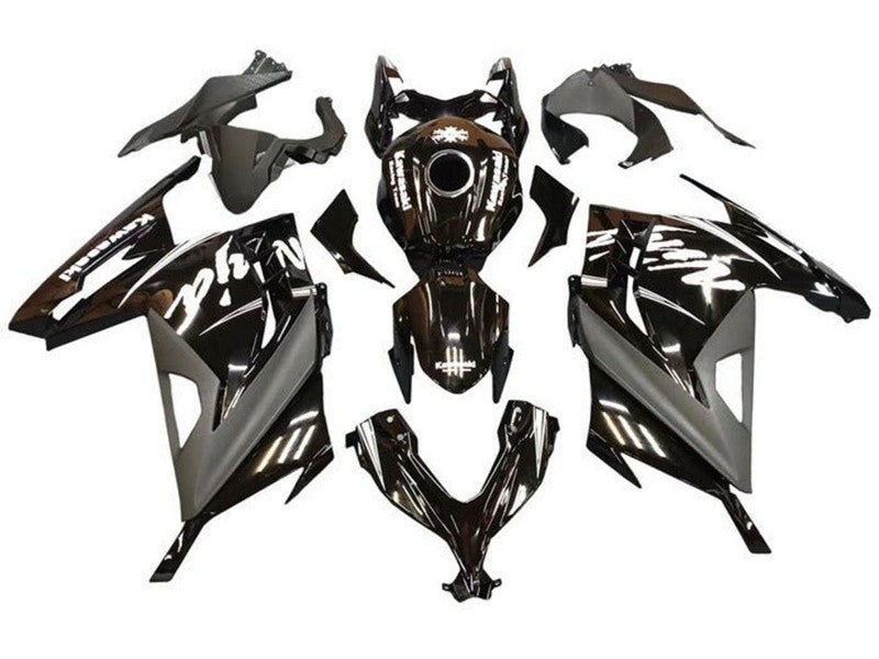 Purchase 2013-2024 Glossy Black Matte Black White Kawasaki EX300 Motorcycle Fairings UK