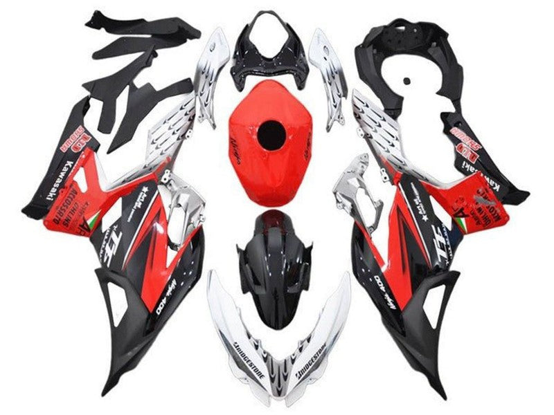 Purchase 2018-2024 White Red Black Kawasaki Ninja 400 Motorcycle Fairings UK
