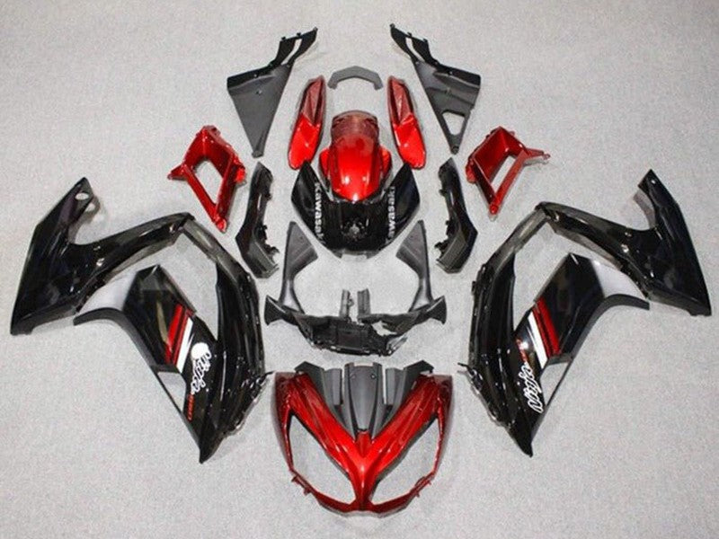 Purchase 2012-2016 Red Glossy Black Kawasaki Ninja 650 EX650 Motorcycle Fairings UK