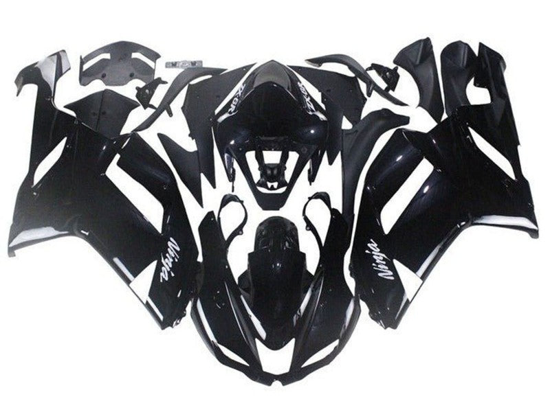Purchase 2007-2008 Glossy Black Kawasaki ZX6R Abs Motorcycle Fairings UK