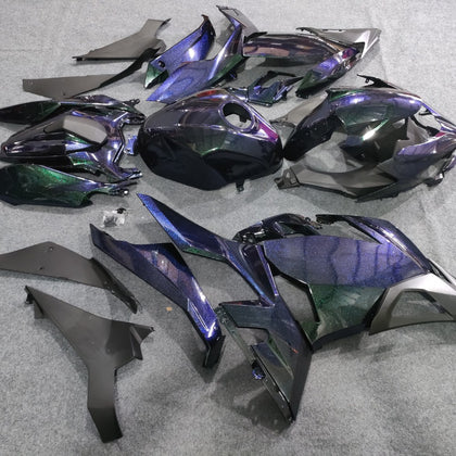 2017-2024 Kawasaki Ninja 400 Chameleon Blue/green Fairing Kit
