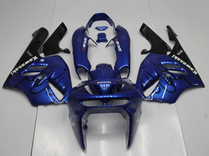 1994-1997 Kawasaki ZX-9R Ninja Blue Black Flame Fairing Kit