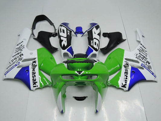 1994-1997 Kawasaki Ninja ZX9R Green White Fairing Kit