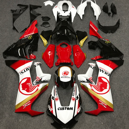 2017-2024 Honda CBR1000RR Red and White Fairing Kit
