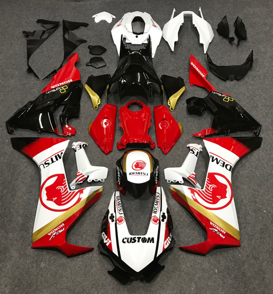 2017-2024 Honda CBR1000RR Red and White Fairing Kit