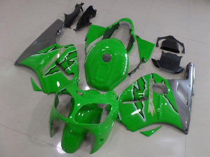2000-2001 Kawasaki ZX-12R Ninja Green Flame Fairing Kit