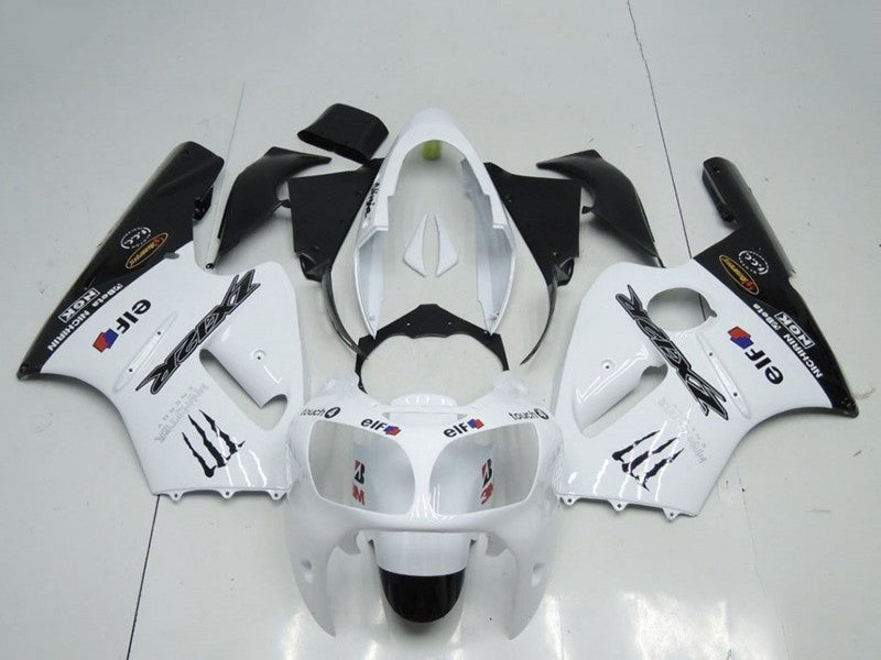 Purchase 2000-2001 White Black Elf Monster Kawasaki ZX12R Motorcycle Fairings UK