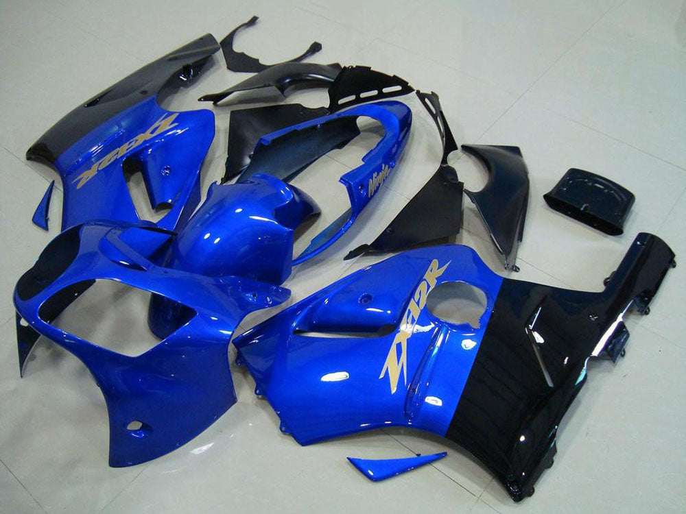 2000-2001 Kawasaki Ninja ZX12R Blue Black Fairing Kit