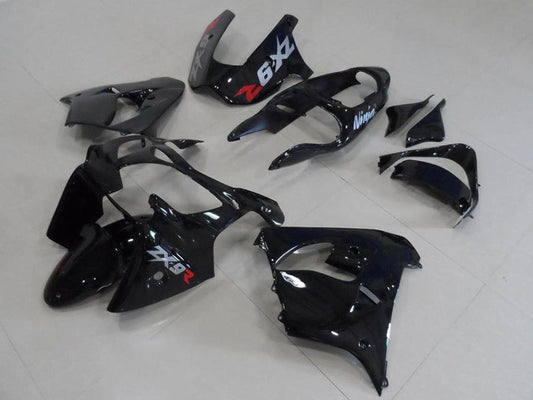 2000-2001 Kawasaki Ninja ZX9R Black With Grey Decals Fairing Kit