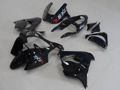 2000-2001 Kawasaki ZX-9R Ninja Black with Gray Decals Fairing Kit