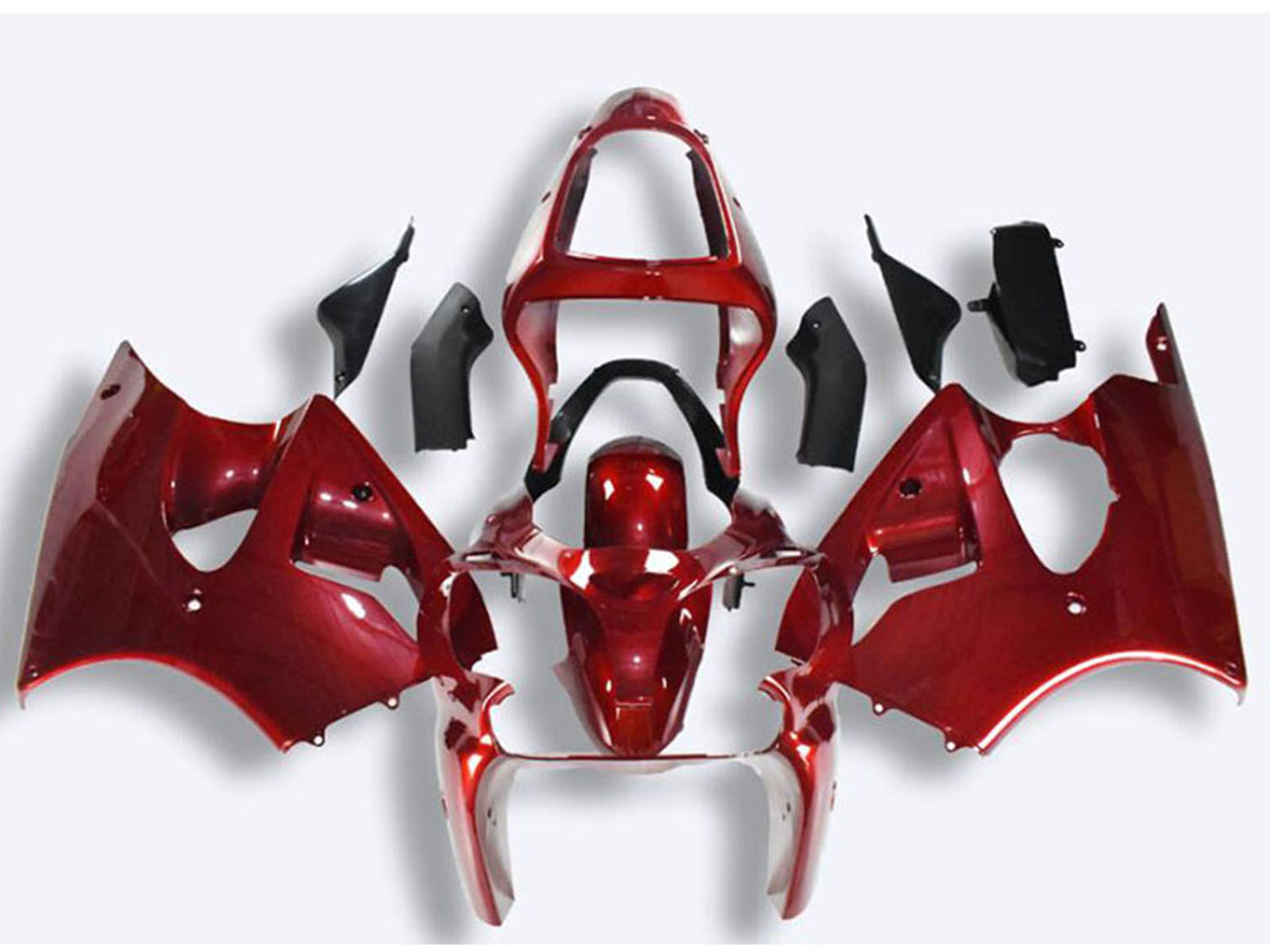 2000-2002 Kawasaki Ninja ZX6R Red Fairing Kit