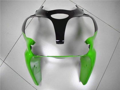 2000-2002 Kawasaki ZX-6R Green White Black Fairing Kit