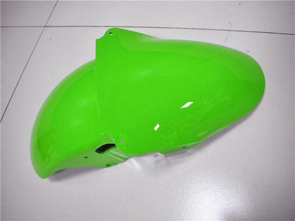 2000-2002 Kawasaki ZX-6R Green White Black Fairing Kit