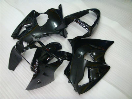 2000-2002 Kawasaki ZX-6R Glossy Black Fairing Kit