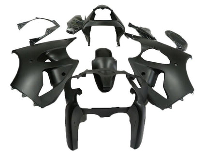 2000-2002 Kawasaki ZX-6R Matte Black Fairing Kit