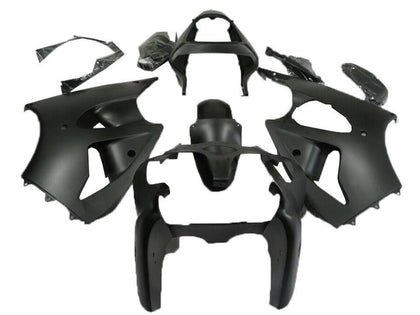 2000-2002 Kawasaki ZX-6R Matte Black Fairing Kit