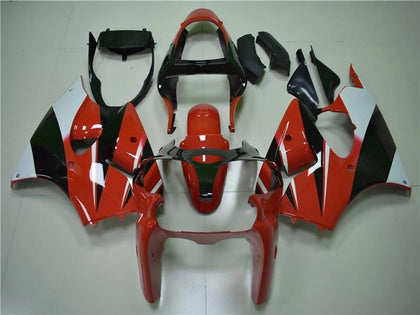 2000-2002 Kawasaki ZX-6R Red Black White Fairing Kit