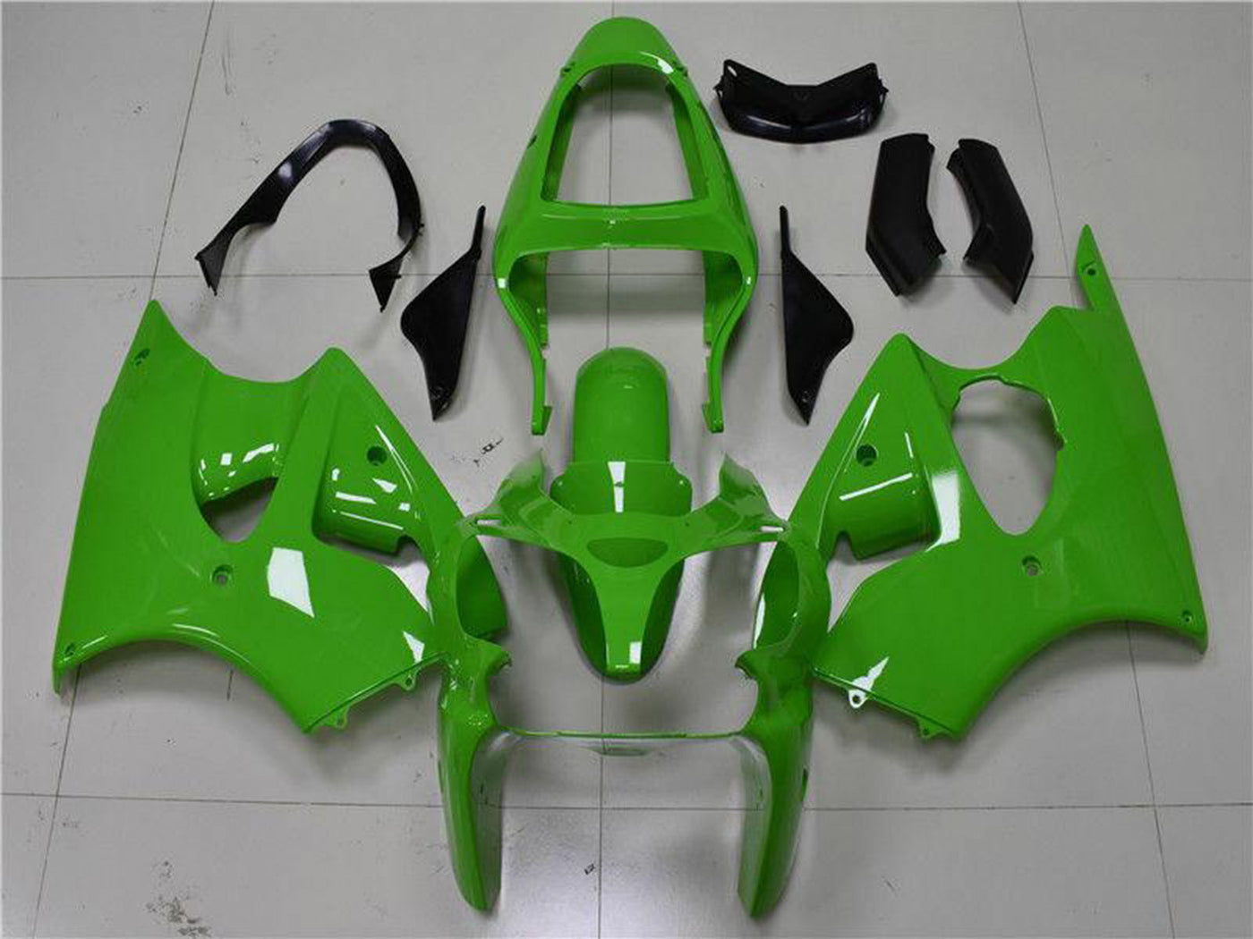 2000-2002 Kawasaki Ninja ZX6R Green Fairing Kit