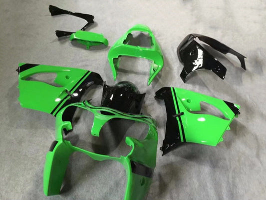 2002-2003 Kawasaki Ninja ZX9R Green Glossy Black Fairing Kit