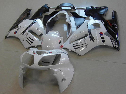 2002-2005 Kawasaki Ninja ZX12R White Monster Fairing Kit