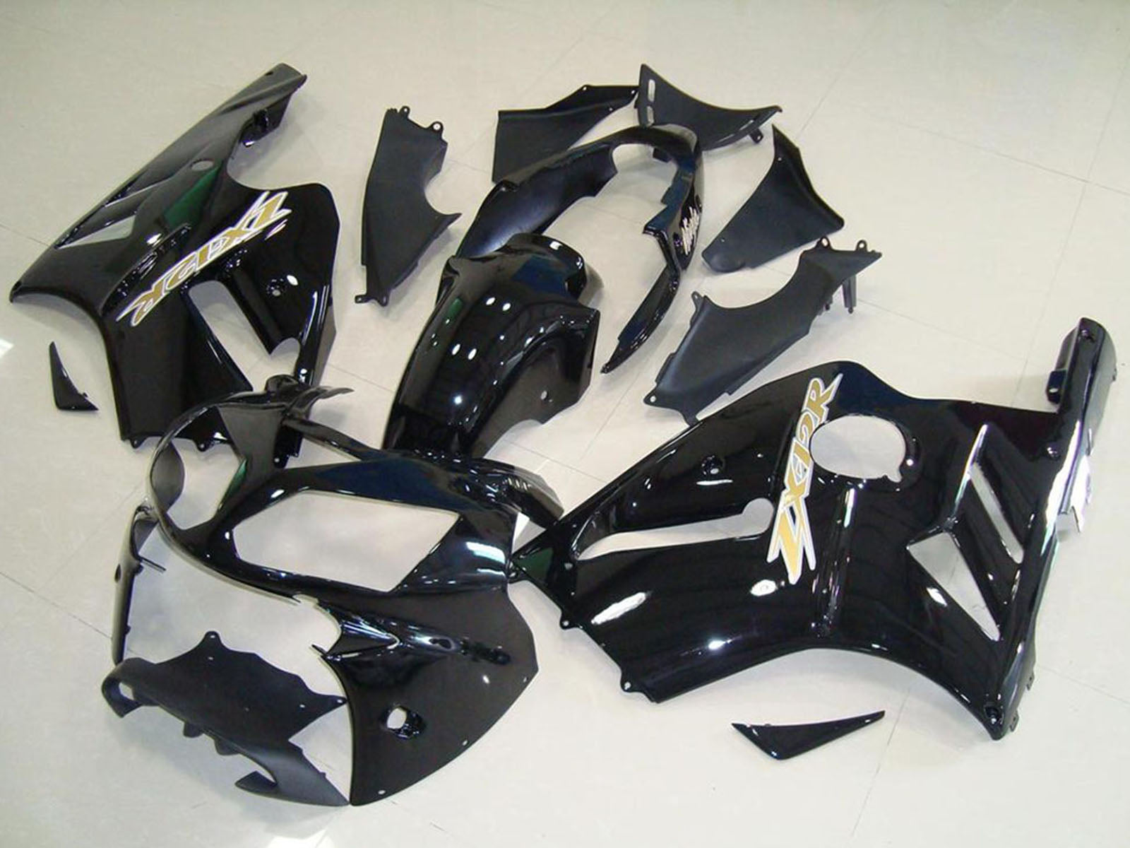 2002-2005 Kawasaki Ninja ZX12R Glossy Black Fairing Kit