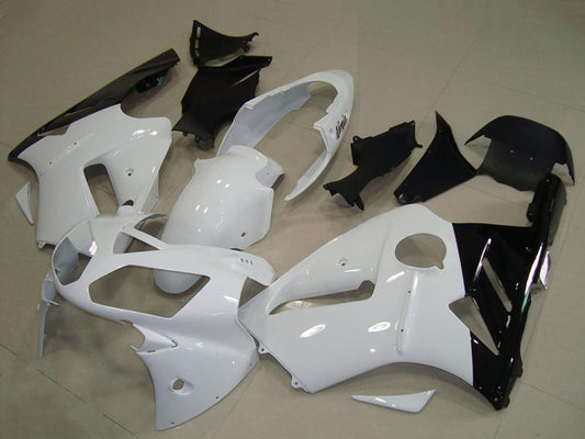 2002-2005 Kawasaki Ninja ZX12R White Black Fairing Kit