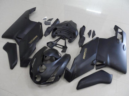 2003-2004 Ducati 999 / 749 Matte Black Gold Decals Fairing Kit