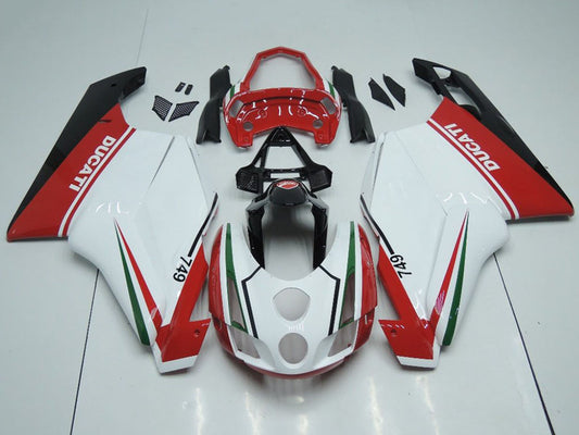 2003-2004 Ducati Ducati 749 999 White Red With Tail Open Fairing Kit
