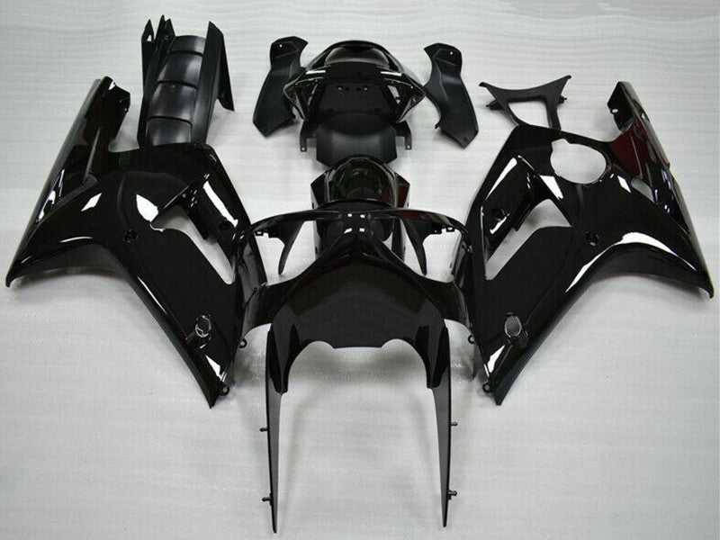 Purchase 2003-2004 Glossy Black Kawasaki ZX6R Motorcycle Fairing UK