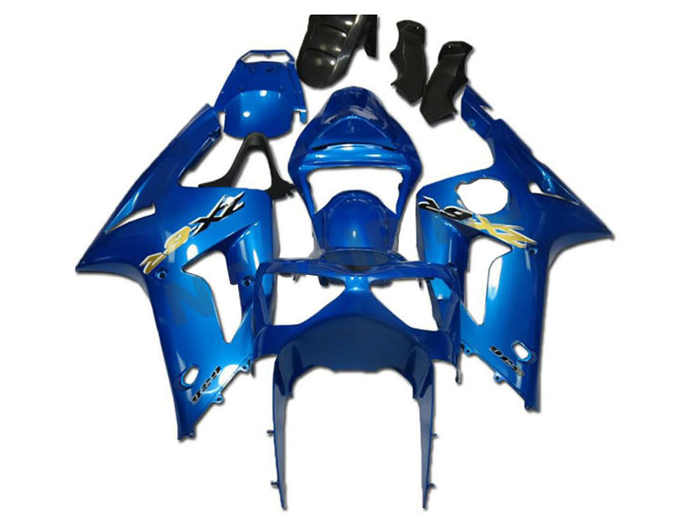2003-2004 Kawasaki Ninja ZX6R Blue Fairing Kit