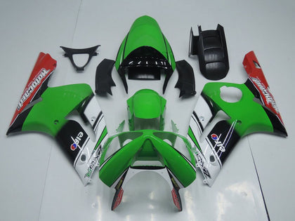 2003-2004 Kawasaki ZX-6R Green Motocard Fairing Kit